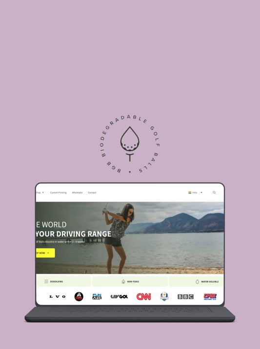 Luscious Leopard case study on how Biodegradable Golf Balls improved its sustainable ecommerce Shopify store with custom development, SEO, and conversion optimisation