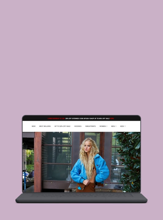 Luscious Leopard case study on how Aviator Nation improved its fashion ecommerce experience through Shopify design, custom development, and conversion rate optimisation