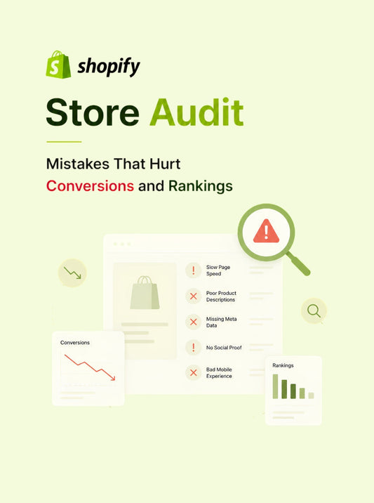 Luscious Leopard Shopify store audit service identifying conversion and SEO issues that hurt ecommerce store performance