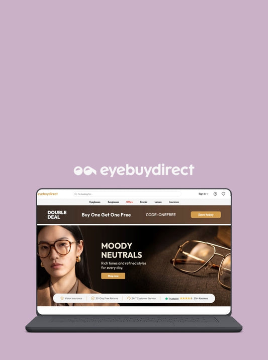 Luscious Leopard case study on how EyeBuyDirect improved ecommerce optimization through smarter audience targeting, full-funnel performance marketing, and conversion rate improvements