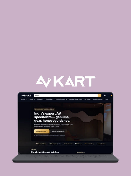 Luscious Leopard case study on how Audio Visual Kart improved its electronics ecommerce website through Shopify development, SEO, and conversion optimisation