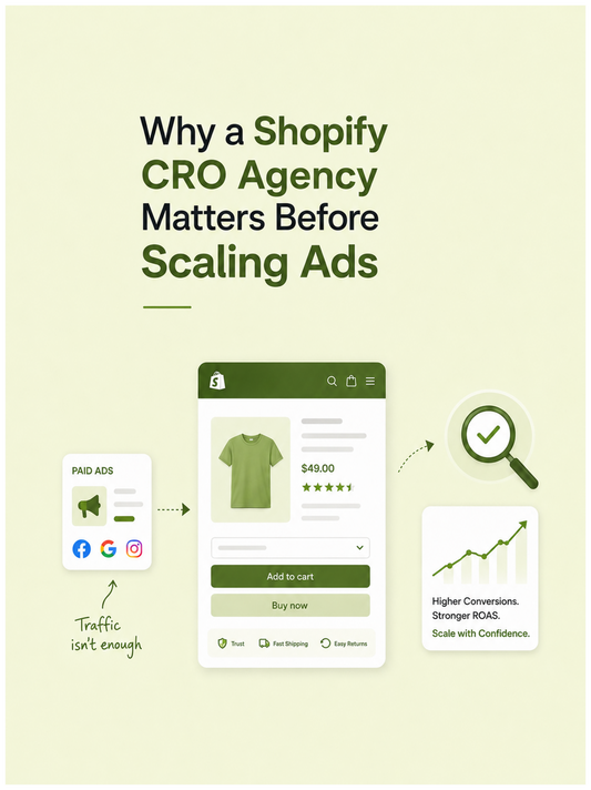 Shopify CRO agency improving ecommerce conversions