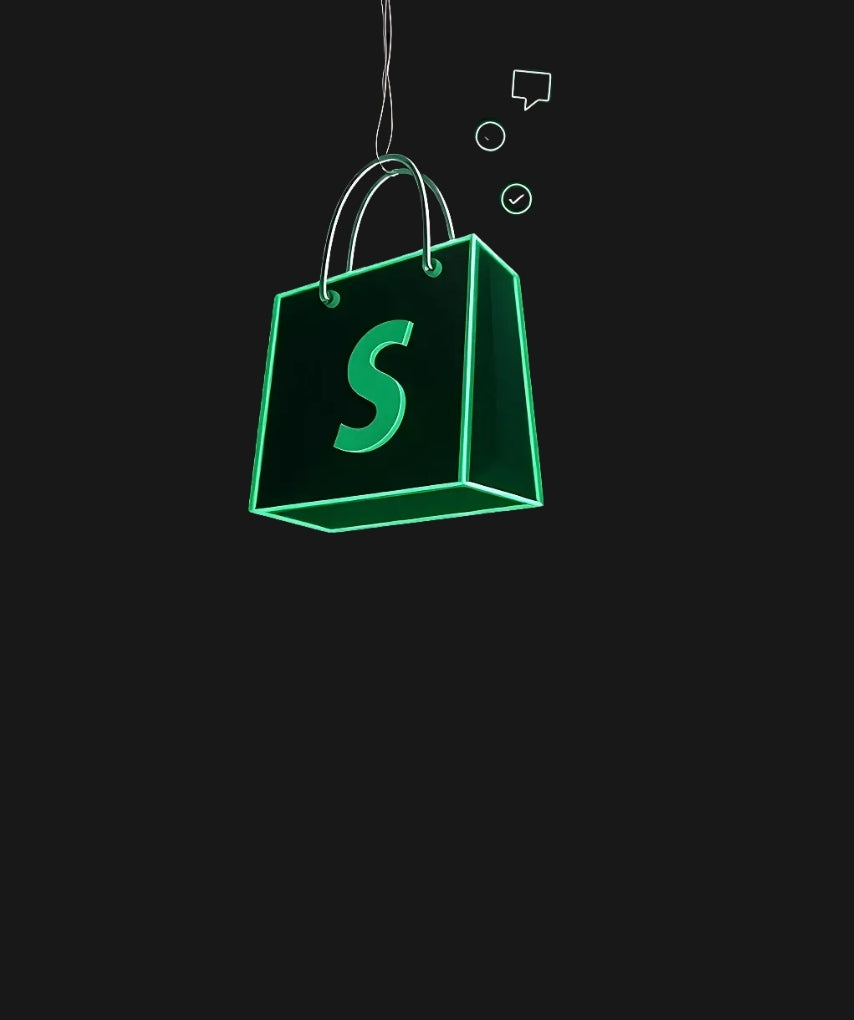Shopify support dashboard showing customer service options