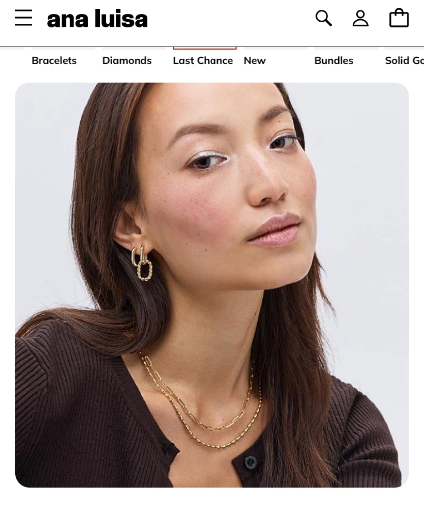 Jewellery Shopify store category page showing filters and organized product collections