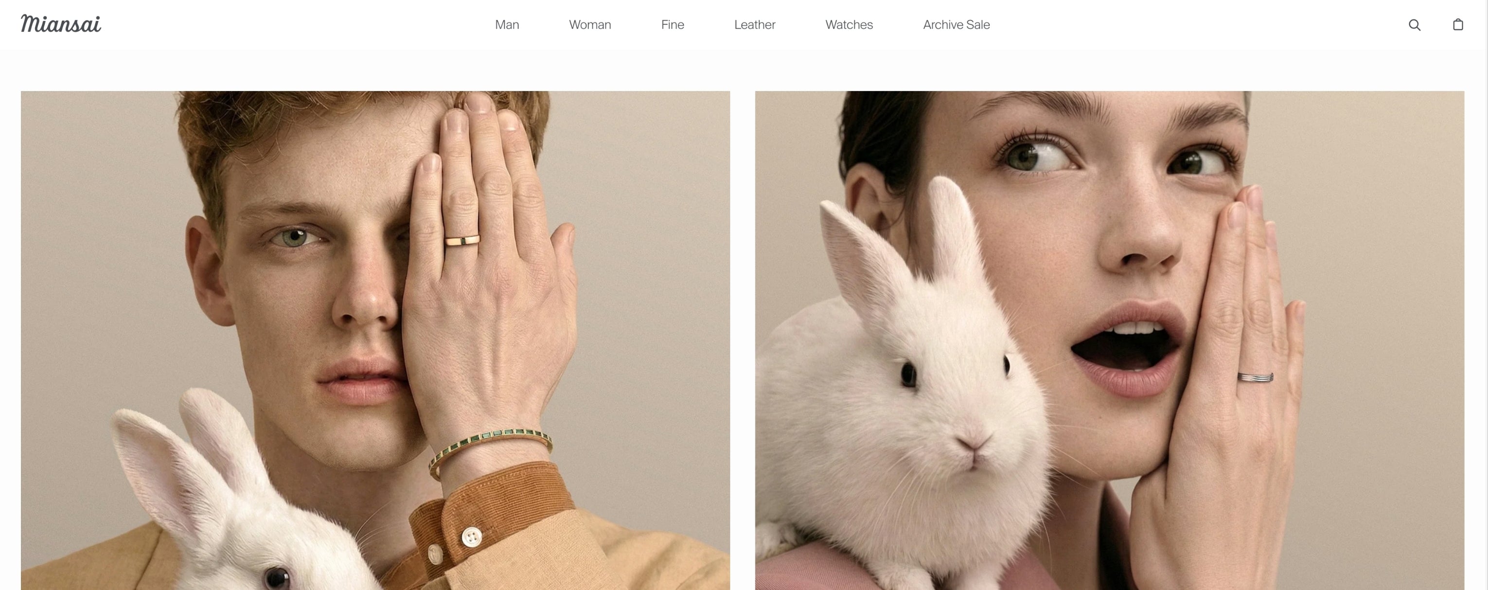 Example of top Shopify jewelry stores with high quality product photography and mobile optimized layout