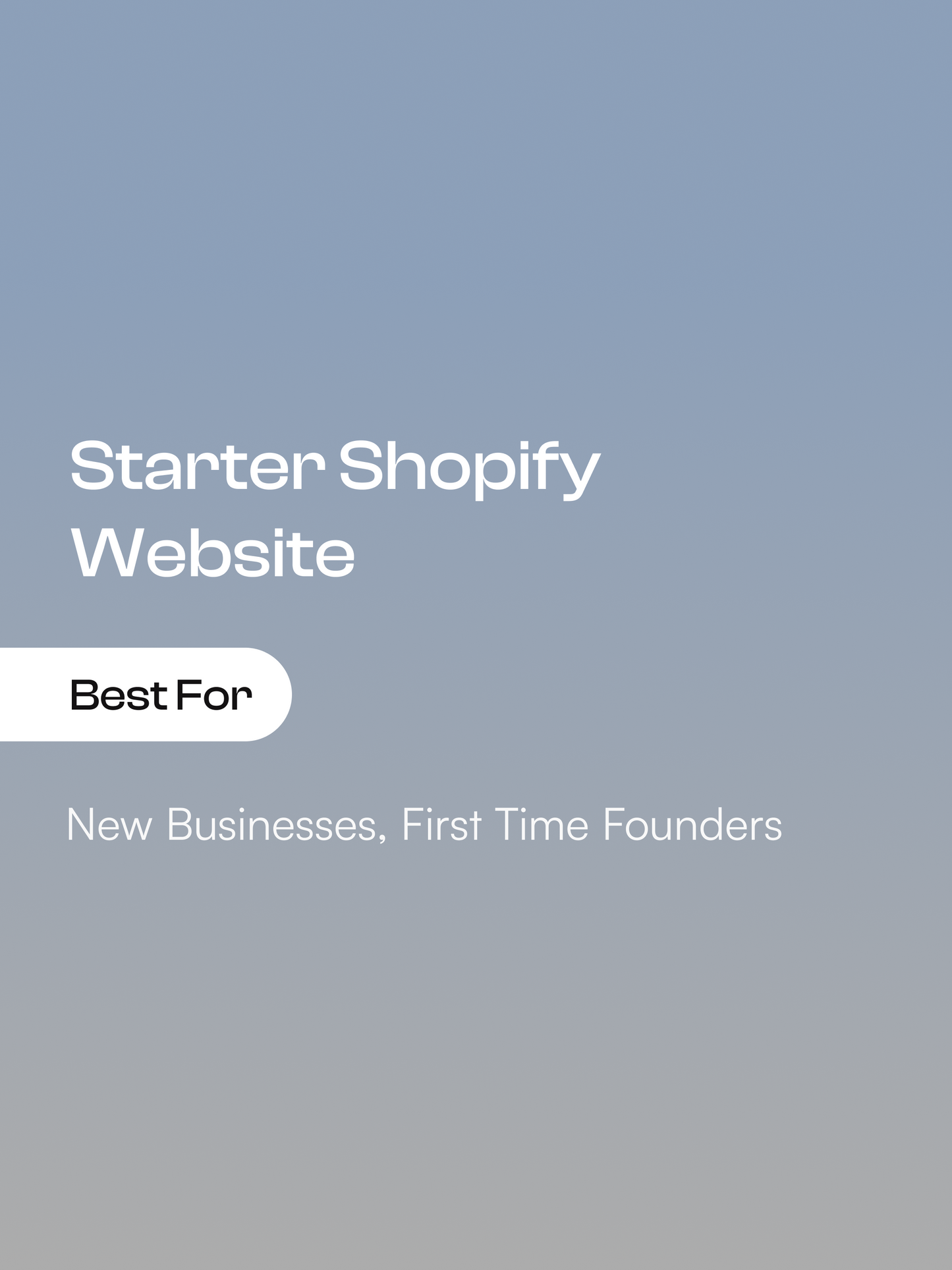 Starter Shopify Website